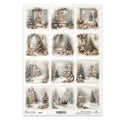 ITD Collection Winter Rose Decoupage Rice Paper – A4 Craft Sheet (R2884)
