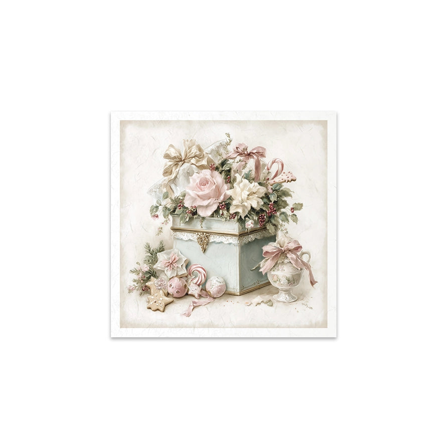 ITD Collection Winter Rose Botanical Decoupage Rice Paper Set – 6 Designs (RSM303)