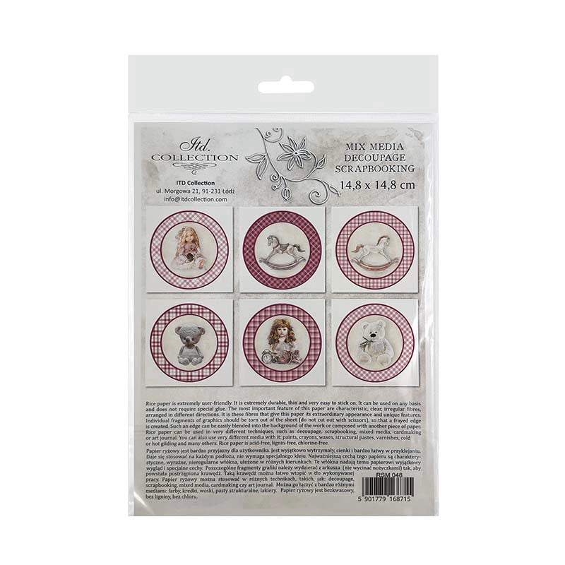 ITD Collection Decoupage Rice Paper Mixed Design Set – 6 Designs (RSM048)