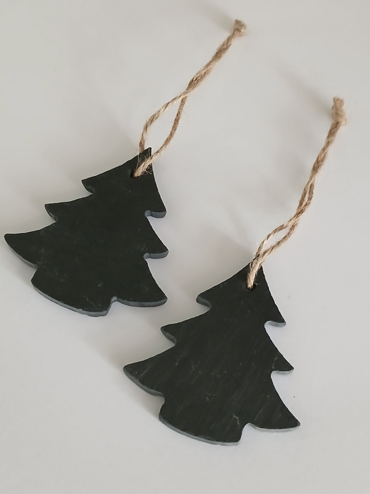 Natural Slate Christmas Tree Decoration