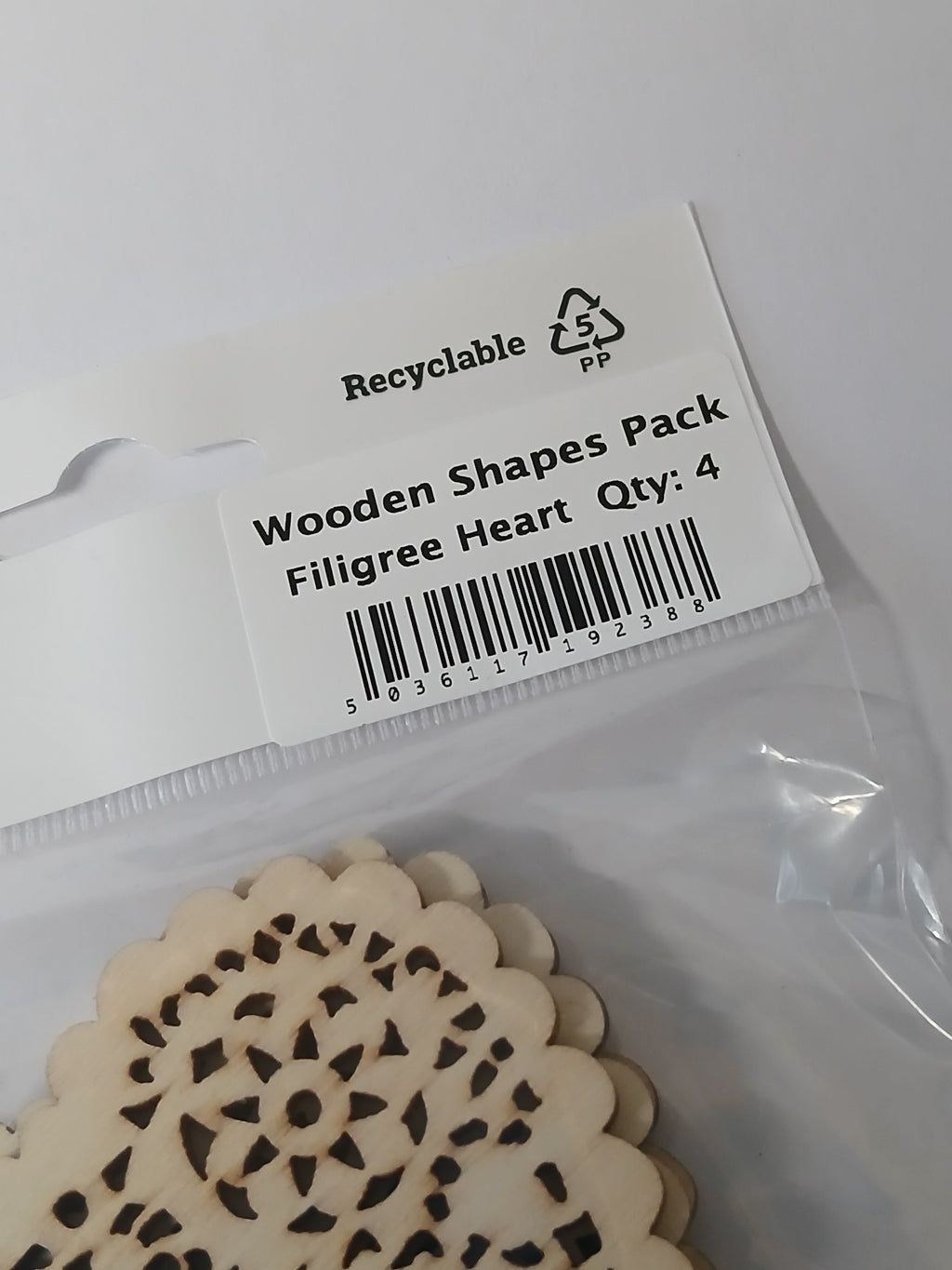 Filigree Lace Wooden Heart Blanks – Pack of 4 | Ornate Unfinished Wood Shapes for Crafts