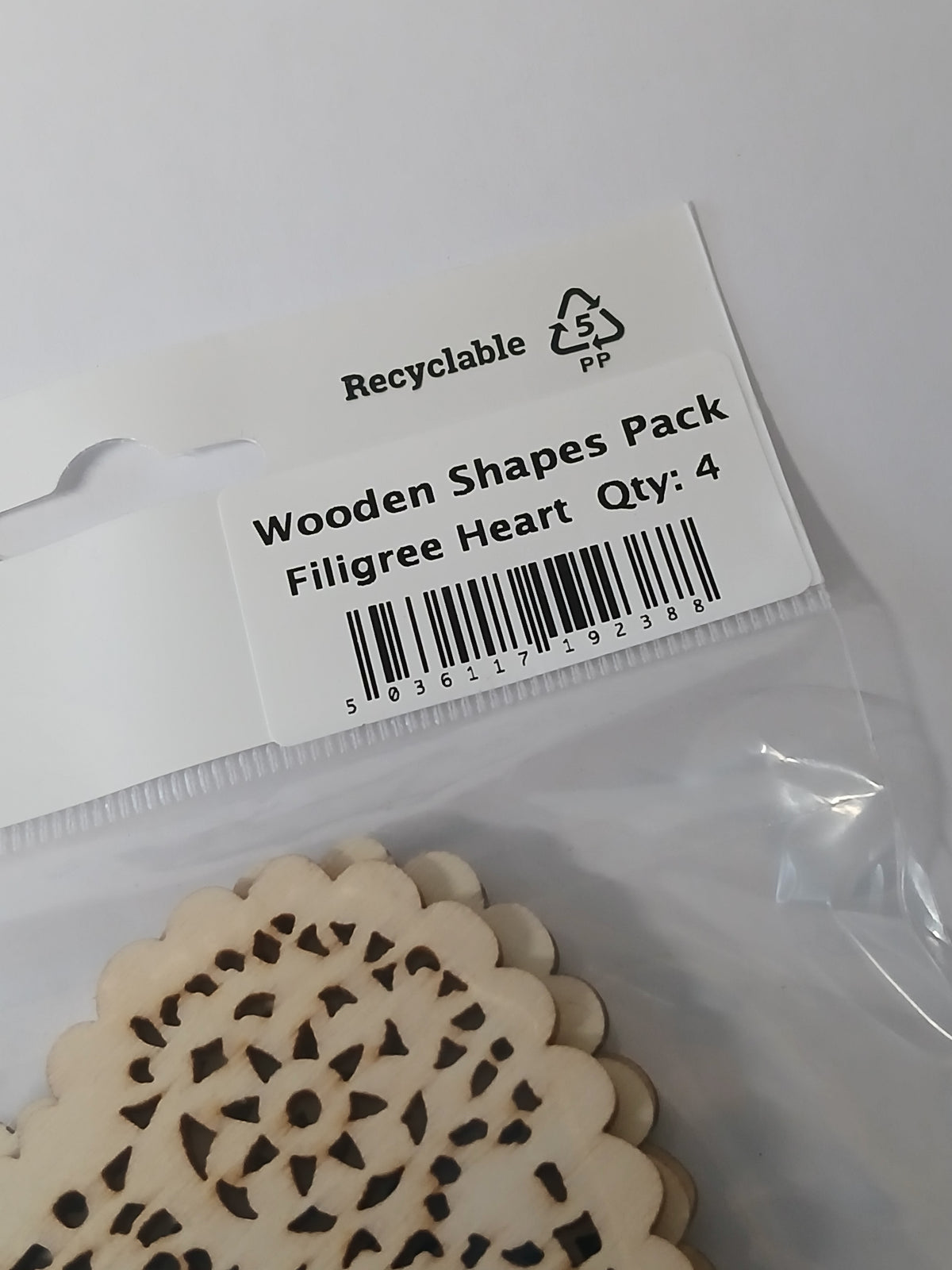 Filigree Lace Wooden Heart Blanks – Pack of 4 | Ornate Unfinished Wood Shapes for Crafts