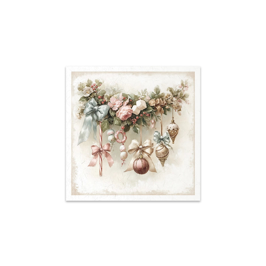 ITD Collection Winter Rose Botanical Decoupage Rice Paper Set – 6 Designs (RSM303)