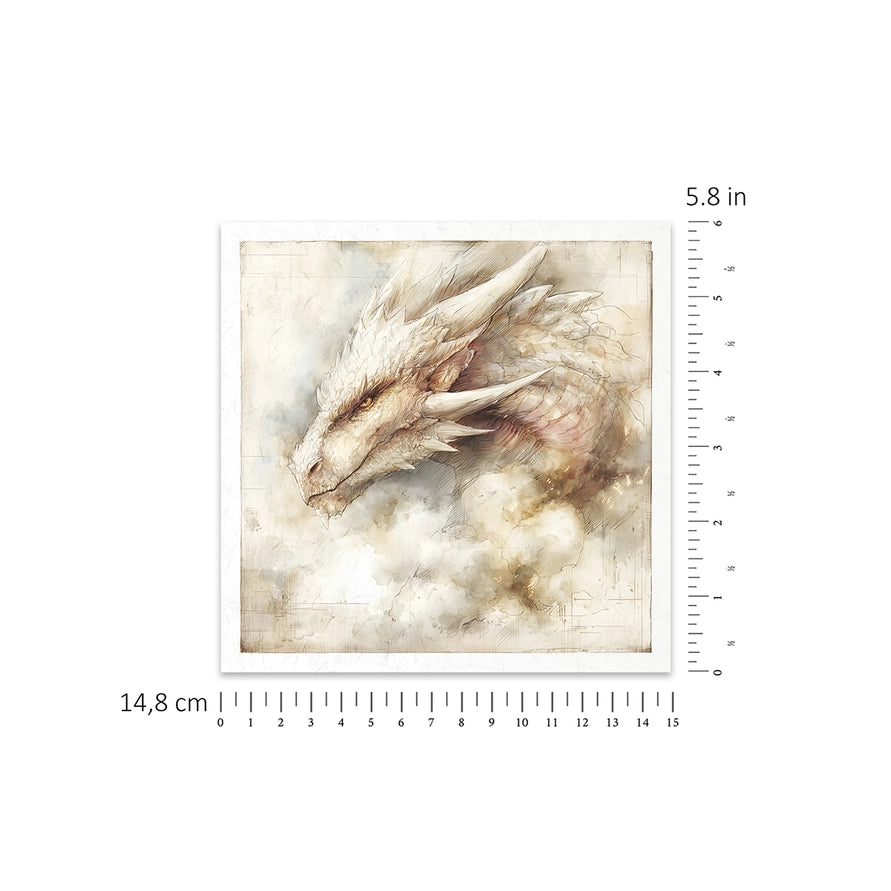 ITD Collection Four Elements Fire Decoupage Rice Paper Set – 6 Designs (RSM225)