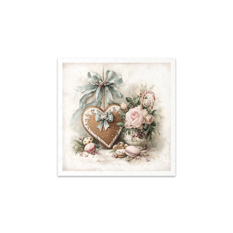 ITD Collection Winter Rose Botanical Decoupage Rice Paper Set – 6 Designs (RSM303)