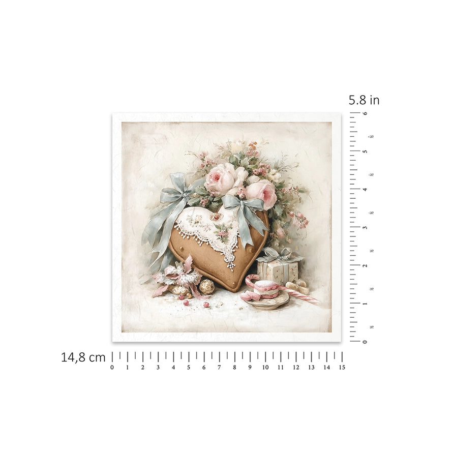 ITD Collection Winter Rose Botanical Decoupage Rice Paper Set – 6 Designs (RSM303)