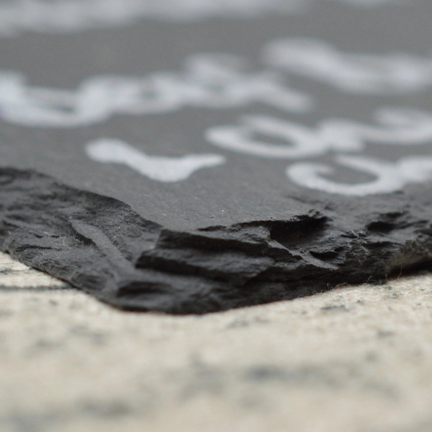 Rectangular Natural Slate Memo Board — 25 × 10cm