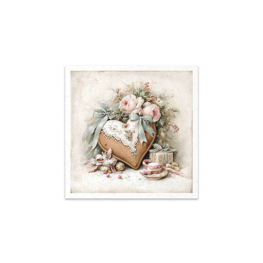 ITD Collection Winter Rose Botanical Decoupage Rice Paper Set – 6 Designs (RSM303)