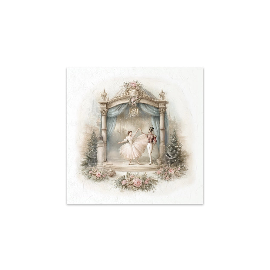 ITD Collection Winter Rose Nutcracker Decoupage Rice Paper Set – 6 Designs (RSM308)