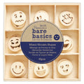 Wooden shapes (45pcs) Smiley Faces