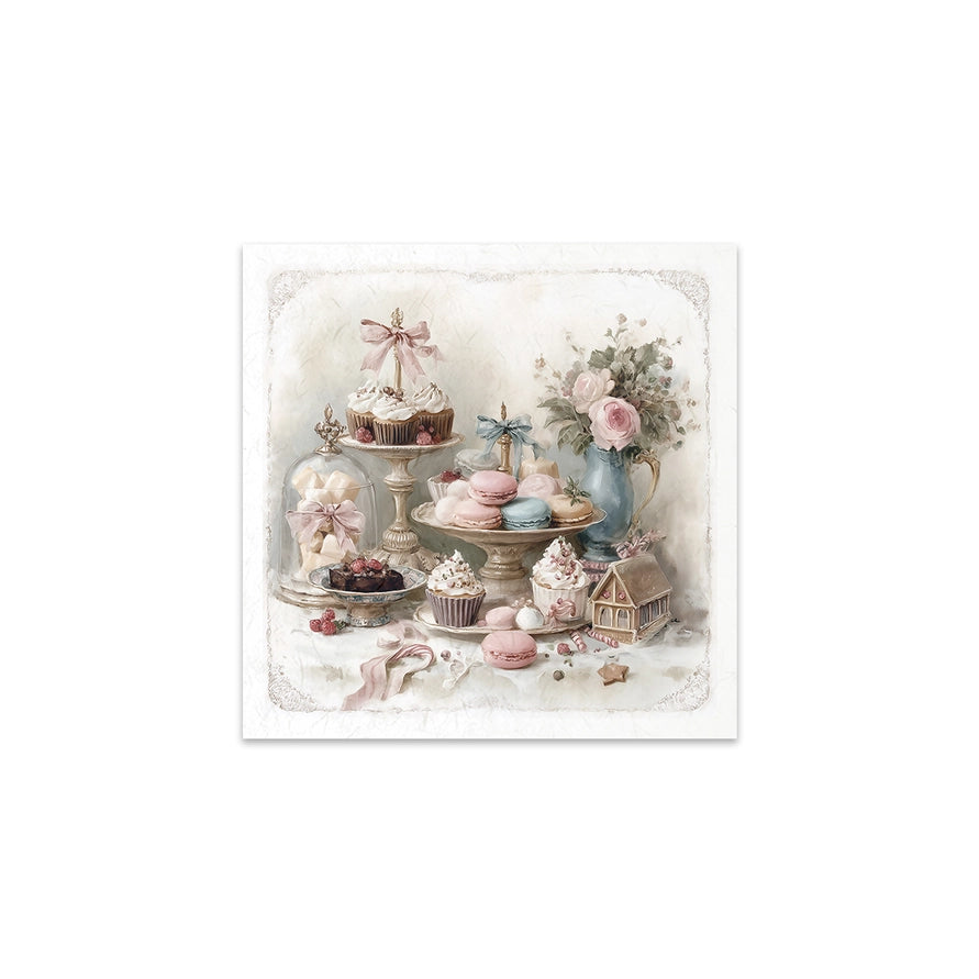 ITD Collection Winter Rose Decoupage Rice Paper Set – 6 Designs (RSM301)