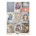 ITD Collection Carnival Pierrot in Love Decoupage Rice Paper – A4 Craft Sheet (R2044)