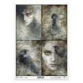 ITD Collection Light & Shadow Decoupage Rice Paper – A4 Craft Sheet (R2720)
