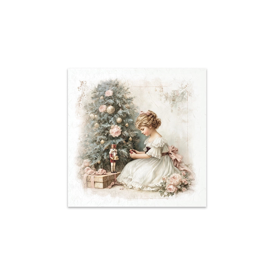 ITD Collection Winter Rose Nutcracker Decoupage Rice Paper Set – 6 Designs (RSM308)