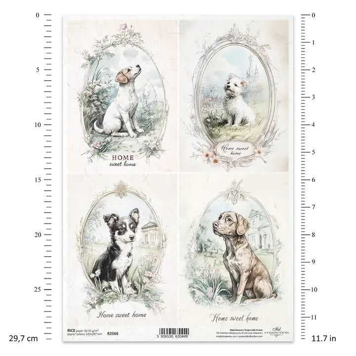ITD Collection Cottage in the Country Decoupage Rice Paper – A4 Craft Sheet (R2566)
