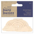 Wooden shapes 6pcs) Rainbow