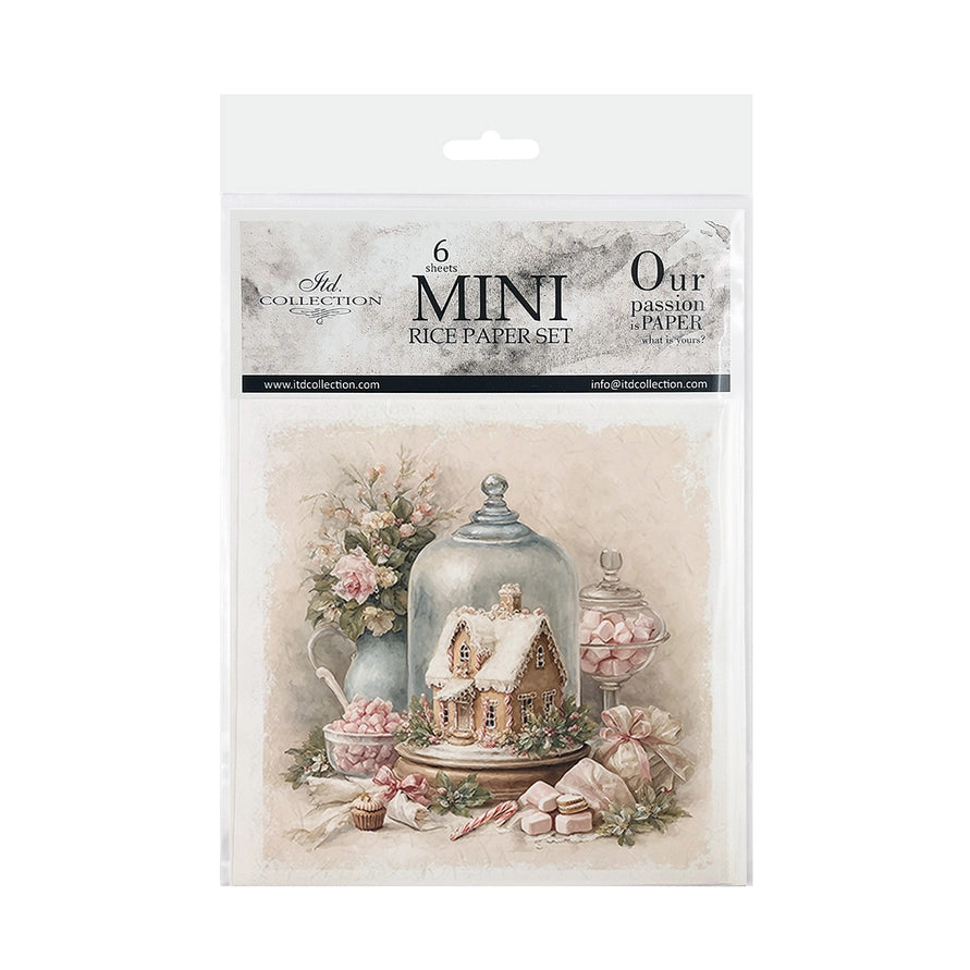 ITD Collection Winter Rose Decoupage Rice Paper Set – 6 Designs (RSM301)