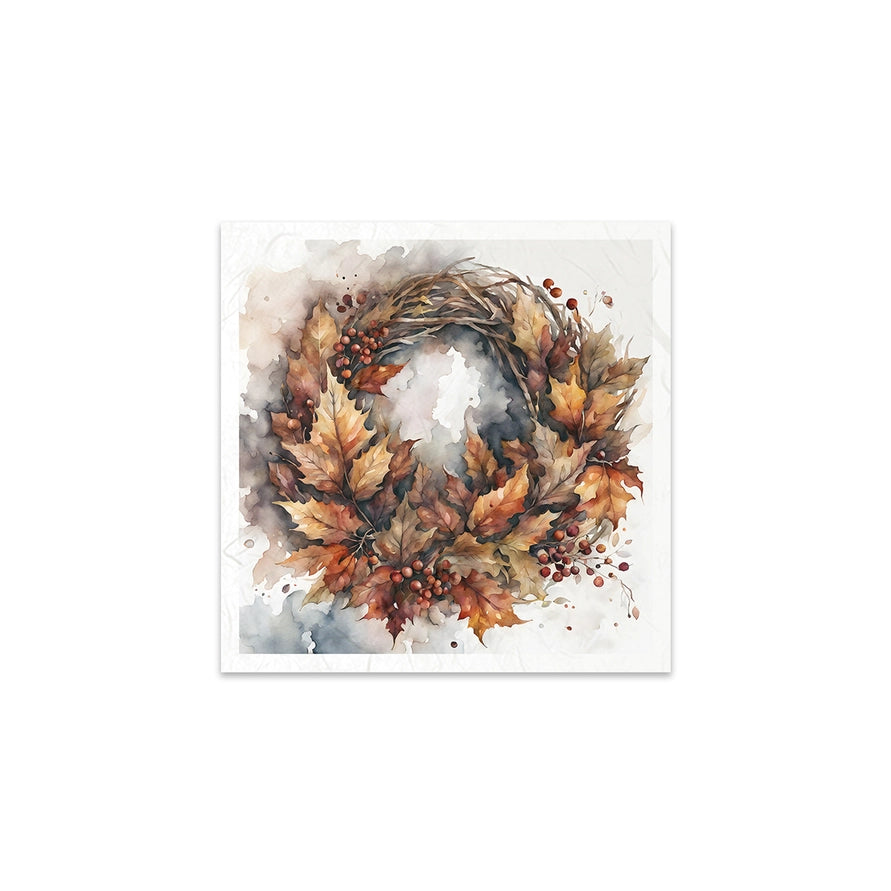 ITD Collection Autumn Wreaths Decoupage Rice Paper Set – 6 Designs (RSM152)