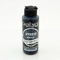 Cadence Hybrid Acrylic Paint — Black (120ml) — Deep Jet Black — Multi‑Surface Semi‑Matte Craft Paint