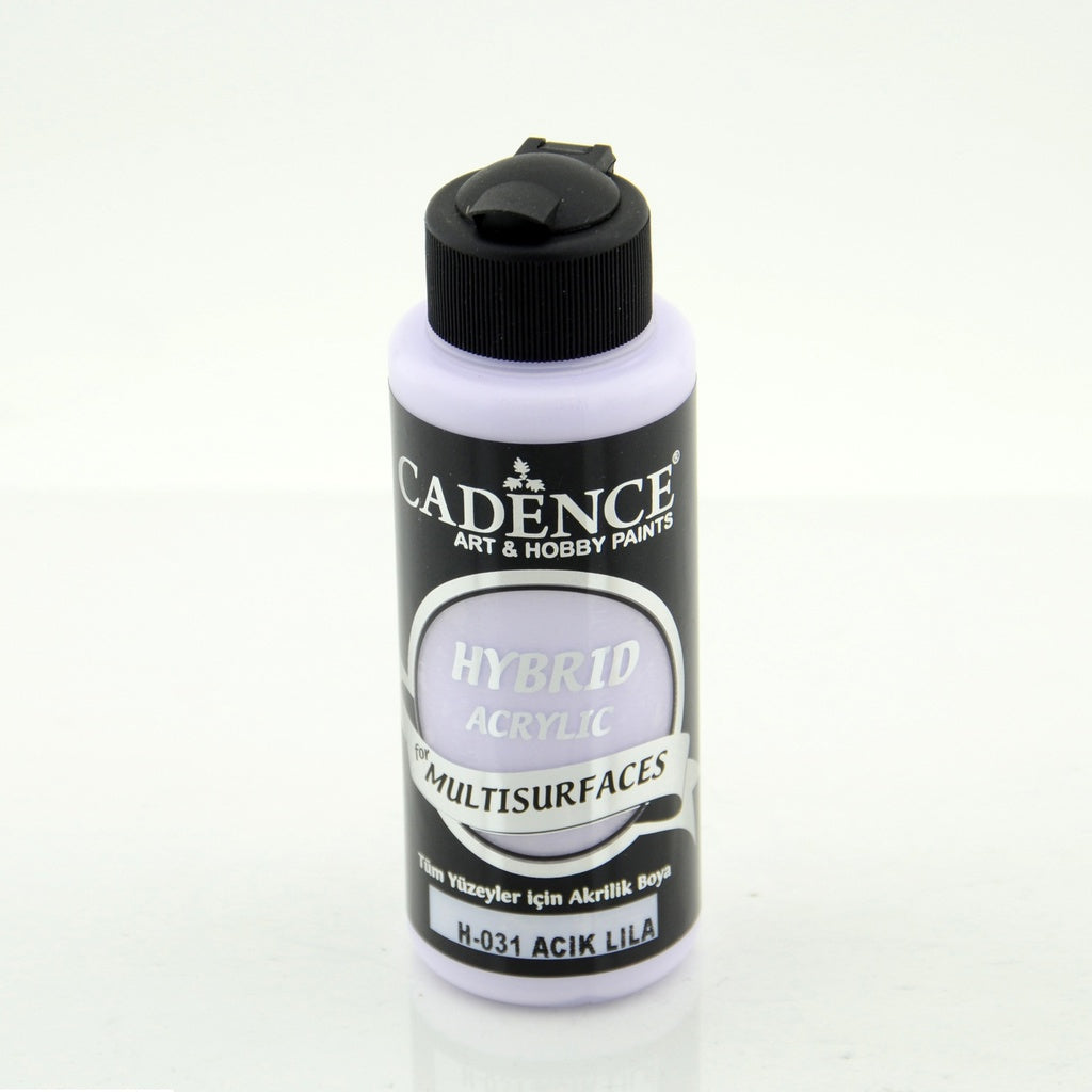 Cadence Hybrid Acrylic Paint — Light Lilac (120ml) — Soft Pale Lavender — Multi‑Surface Semi‑Matte Craft Paint