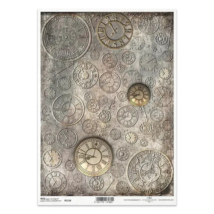 ⚙️ ITD Collection Rice Paper For Decoupage R1116 – Steampunk