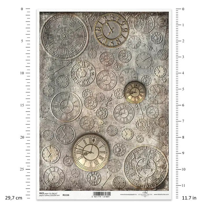 ⚙️ ITD Collection Rice Paper For Decoupage R1116 – Steampunk