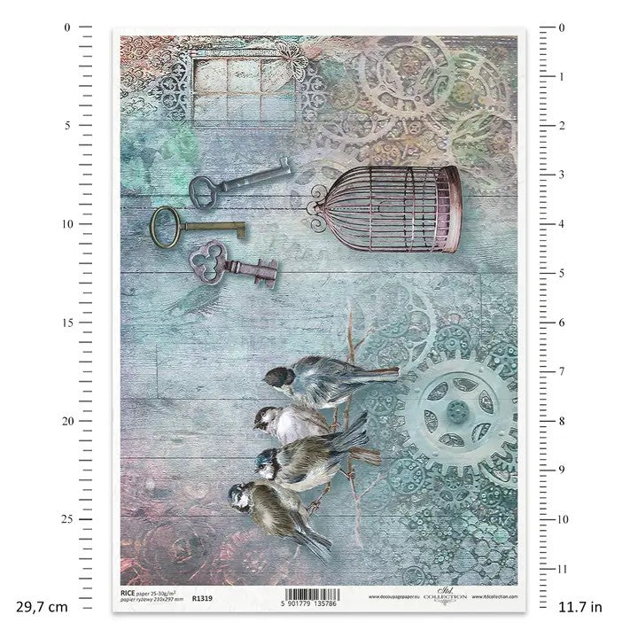 Rice Paper For Decoupage R1319 — Steampunk