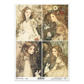 ITD Collection — Rice Paper For Decoupage R2638 — Alice's Magic — Rabbits