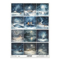 ITD Collection | Mulberry Rice Paper Decoupage A4 – R2662 – Winter's Tale