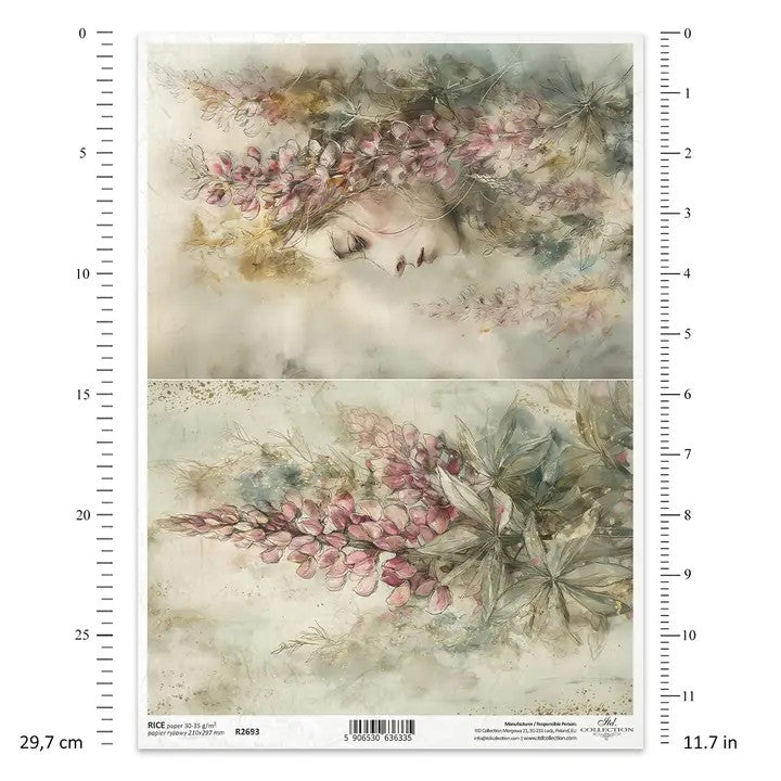 ✨ ITD Collection Rice Paper For Decoupage R2693 – Garden of Muses