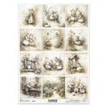 ✨ ITD Collection Rice Paper For Decoupage R2779 – Mouse World – Spring Days