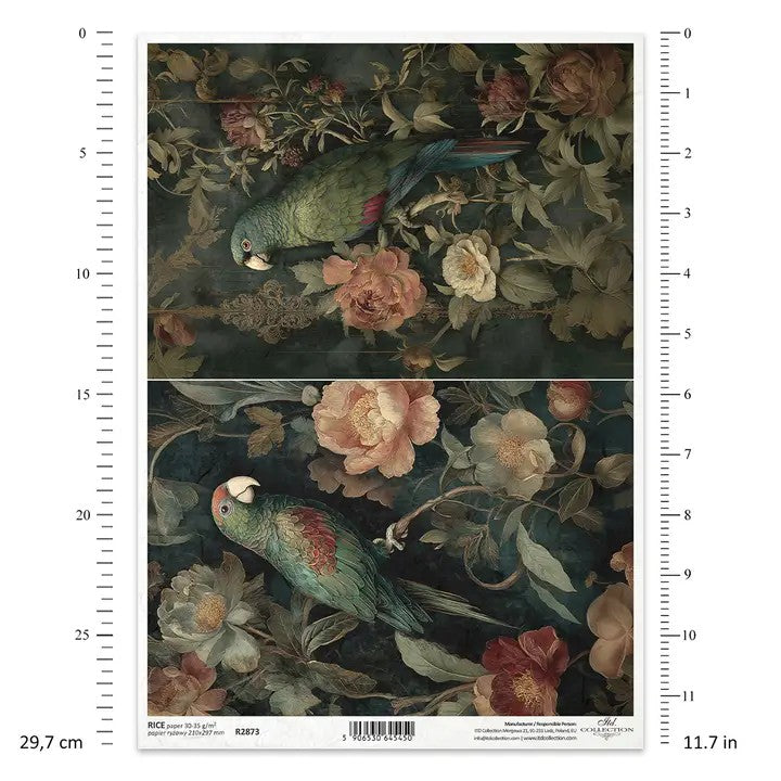 ✨ ITD Collection Rice Paper For Decoupage R2873 – Botanical Boudoir