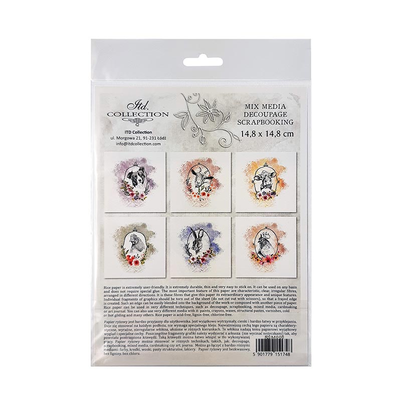 ITD Collection — Rice Paper For Decoupage RSM008 — Happy Farm