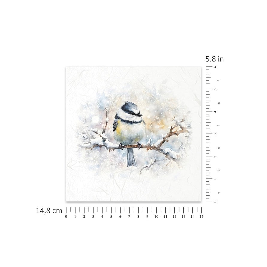 ITD Collection — Rice Paper Set RSM148 — Botanical Garden in Winter