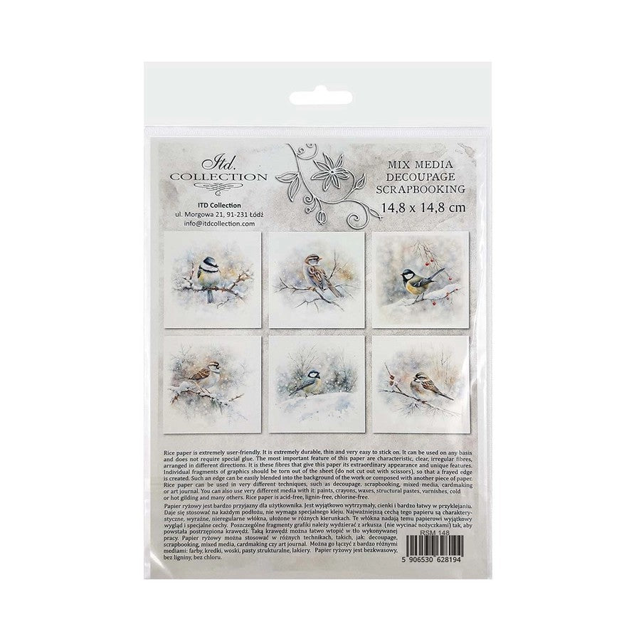 ITD Collection — Rice Paper Set RSM148 — Botanical Garden in Winter