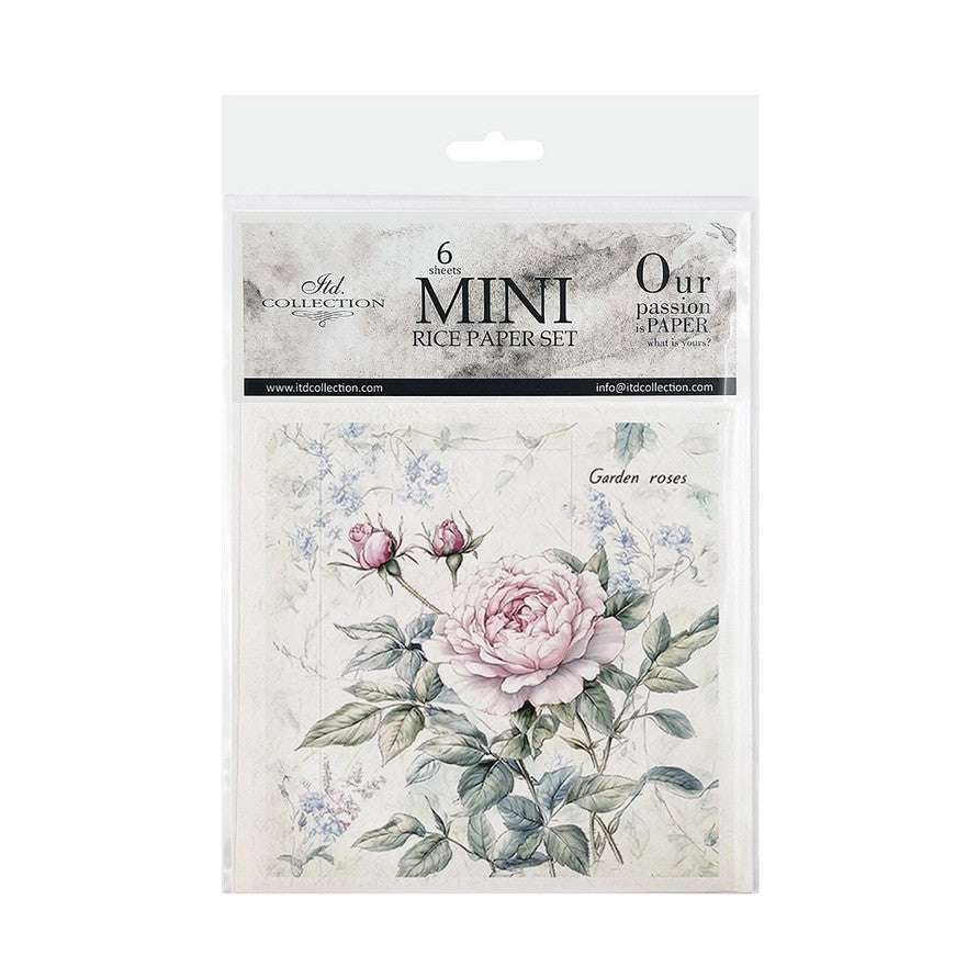 ITD Collection — Rice Paper Set RSM177 — Floral Shabby Chic