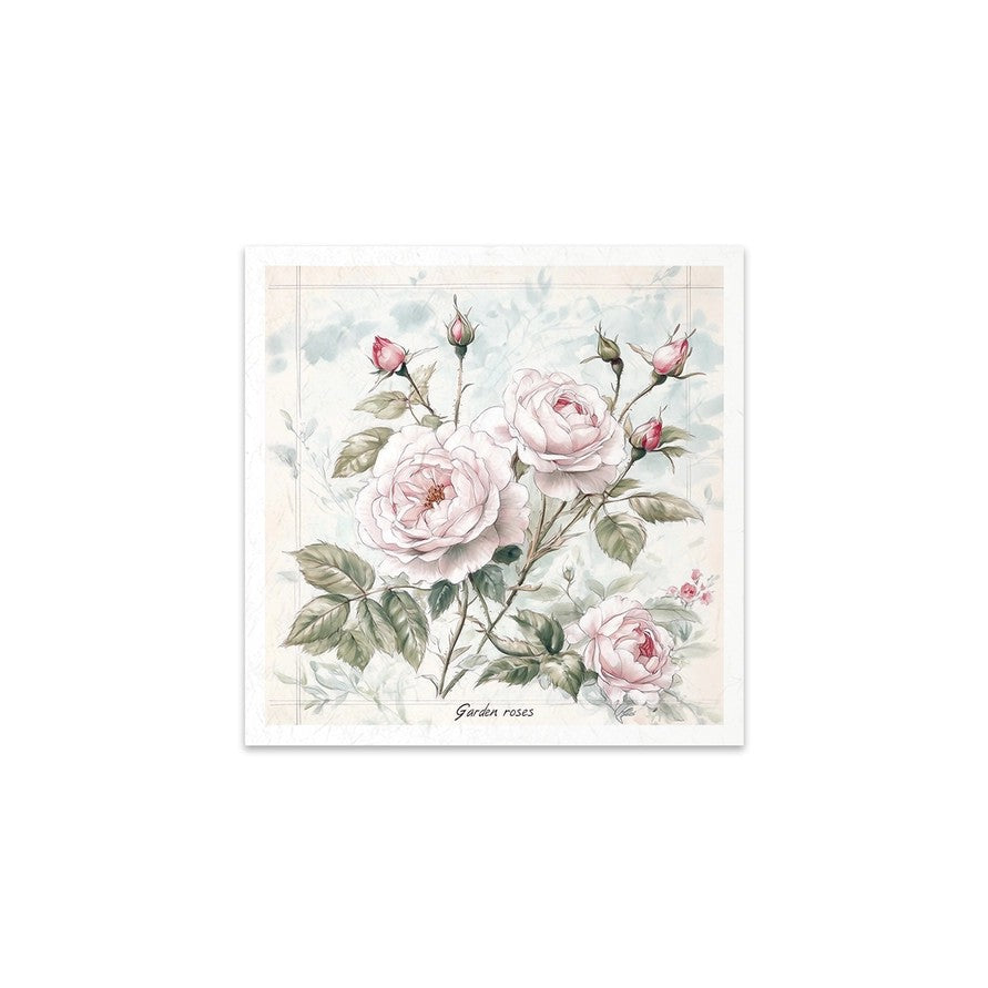 ITD Collection — Rice Paper Set RSM177 — Floral Shabby Chic