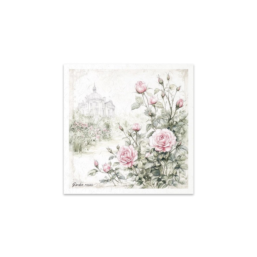 ITD Collection — Rice Paper Set RSM177 — Floral Shabby Chic