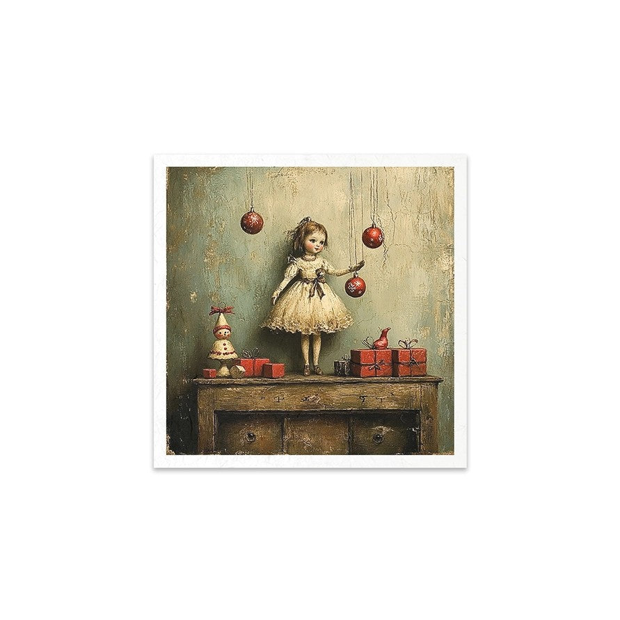 ITD Collection 'Retro Toys' Mini Rice Paper Set — 6 Sheets 15x15cm / 5.8x5.8" — RSM198