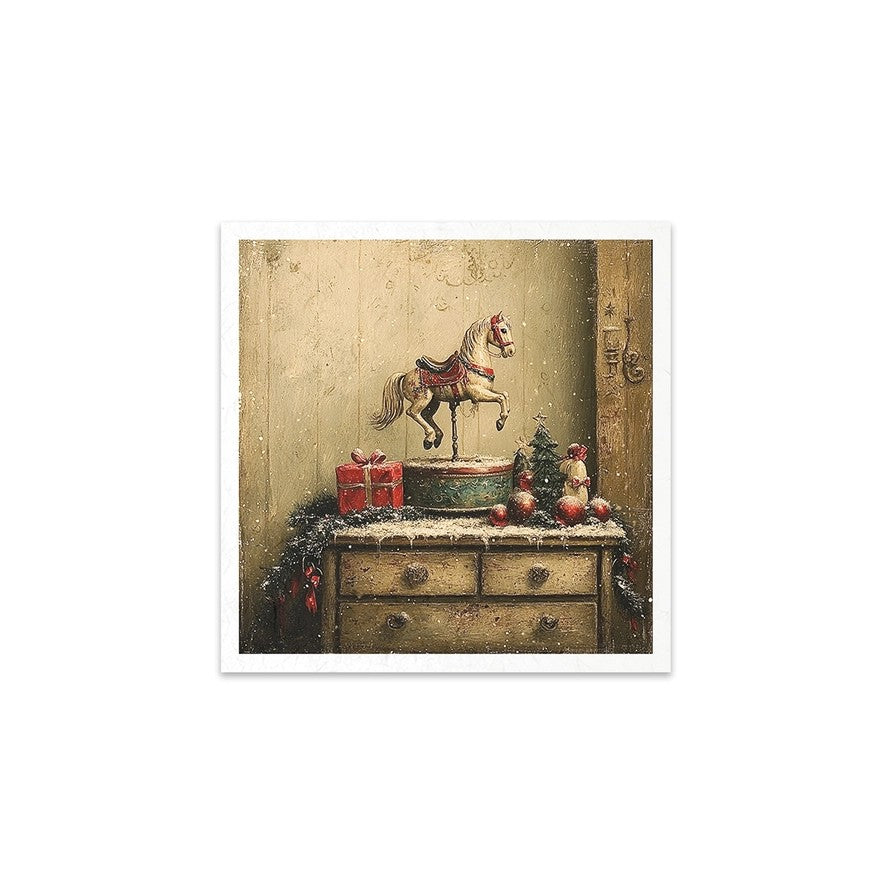 ITD Collection 'Retro Toys' Mini Rice Paper Set — 6 Sheets 15x15cm / 5.8x5.8" — RSM198