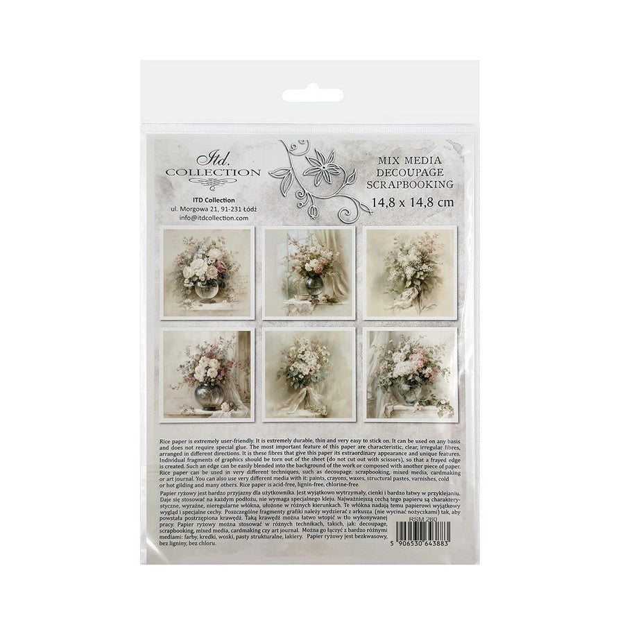 ITD Collection 'Written in Flowers' Mini Rice Paper Set — RSM260