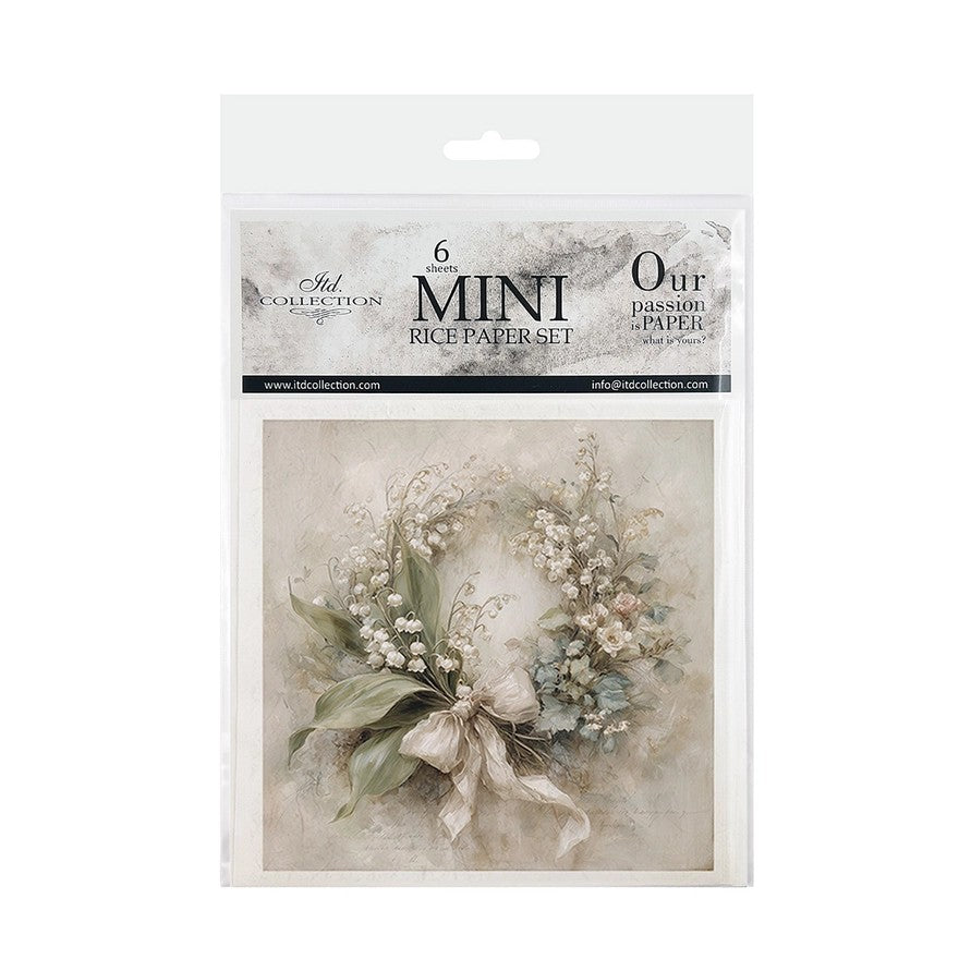 ITD Collection — Rice Paper For Decoupage RSM263 — Written in Flowers