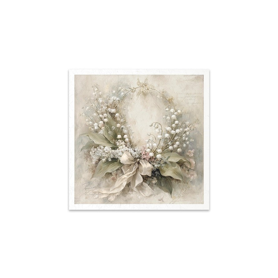 ITD Collection — Rice Paper For Decoupage RSM263 — Written in Flowers