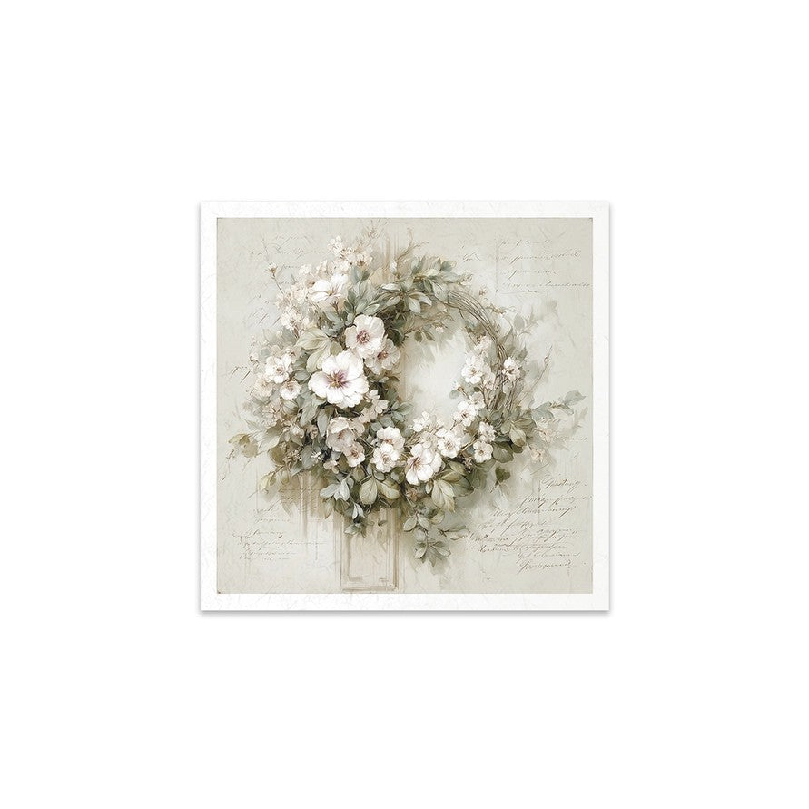 ITD Collection — Rice Paper For Decoupage RSM263 — Written in Flowers