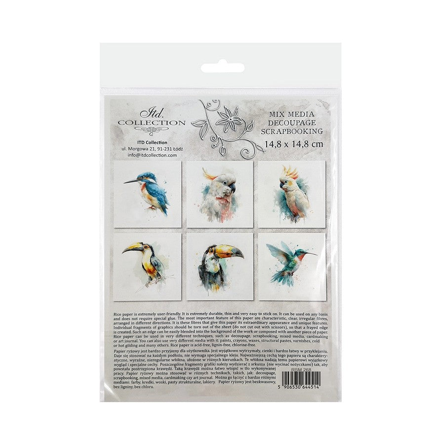 ✨ ITD Collection 'Tropical Dreams' Mini Rice Paper Set – RSM268 ✨
