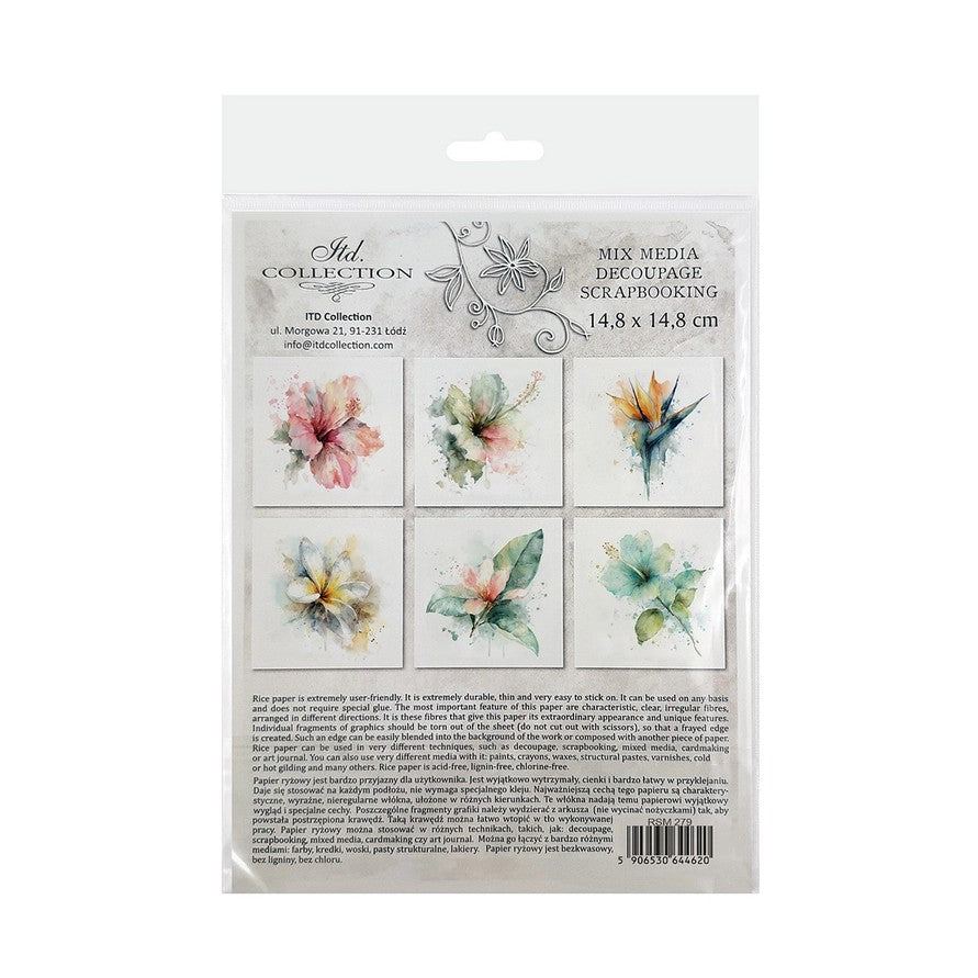 ITD Collection — Rice Paper For Decoupage RSM279 — Tropical Dreams