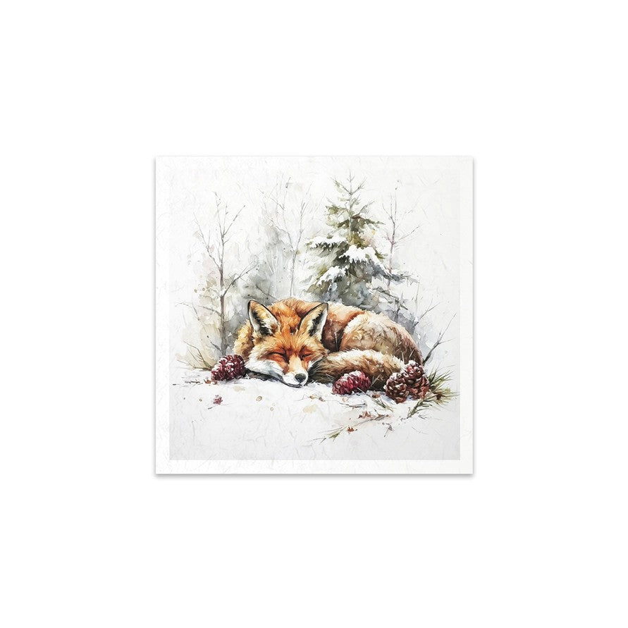 ITD Collection Rice Paper Set — Christmas Winter Wildlife | RSM294 | 6 Sheets 15×15cm