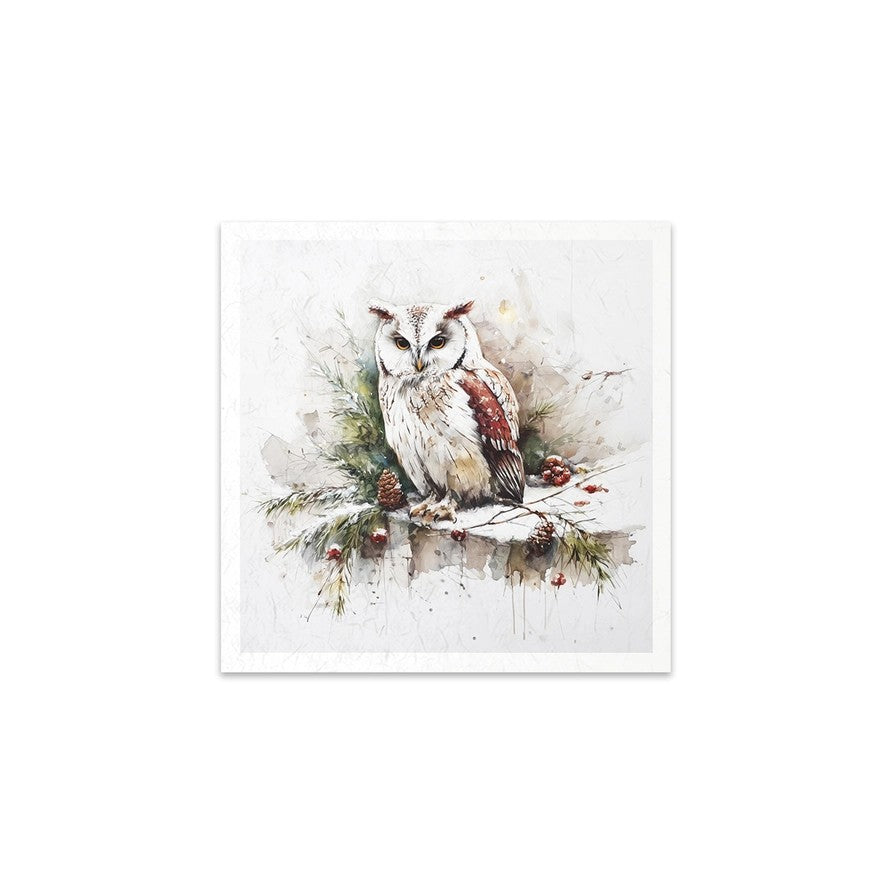 ITD Collection Rice Paper Set — Christmas Winter Wildlife | RSM294 | 6 Sheets 15×15cm