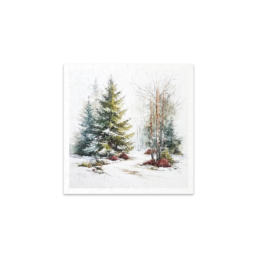 ITD Collection Rice Paper Set — Christmas Winter Wildlife | RSM294 | 6 Sheets 15×15cm