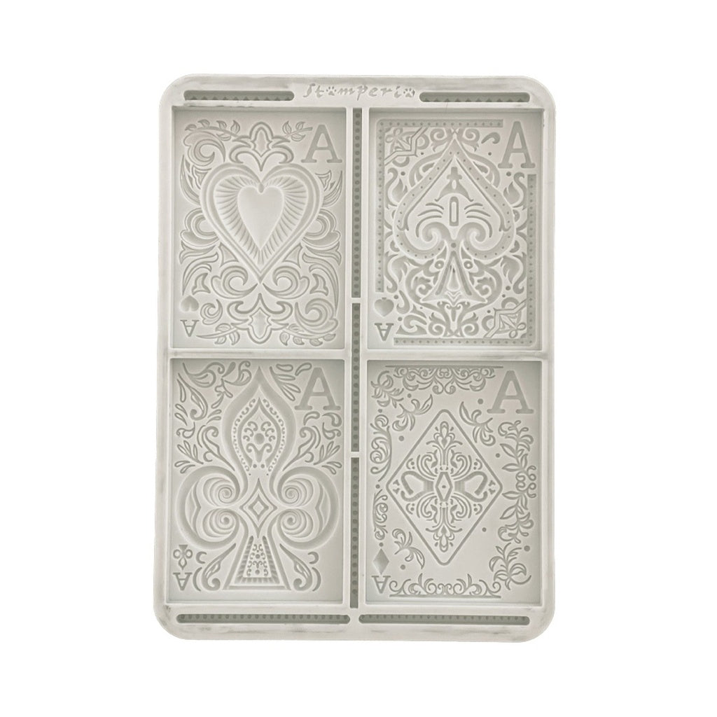 Stamperia Master of Magic — Cards A5 Silicon Mould | Ornate Playing Card Designs